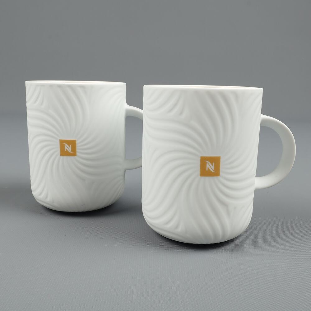 Lot of 2 Nespresso Collections 2521 Festive Coffee Mugs Limited Edition Muriu